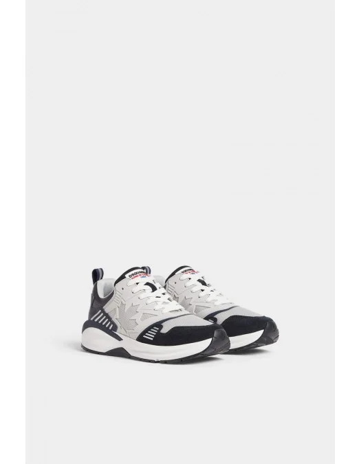 Sneakers DSQUARED2, Dash Print, Grey, Red Leaf Insert - SNM037608107972M2005 Sneakers DSQUARED2, Dash Print, Grey, Red Leaf Insert - SNM037608107972M2005