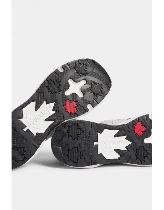 Sneakers DSQUARED2, Dash Print, Grey, Red Leaf Insert - SNM037608107972M2005 Sneakers DSQUARED2, Dash Print, Grey, Red Leaf Insert - SNM037608107972M2005