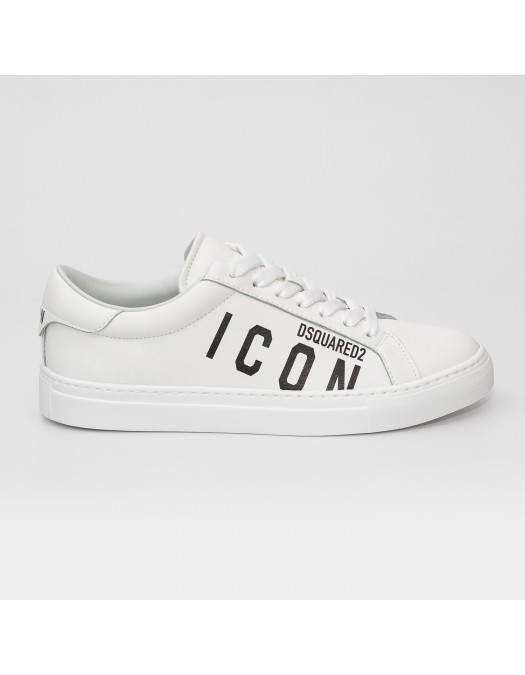 Sneakers DSQUARED2, Low-Top, Clean White, Icon Print - SNM0384015000011062