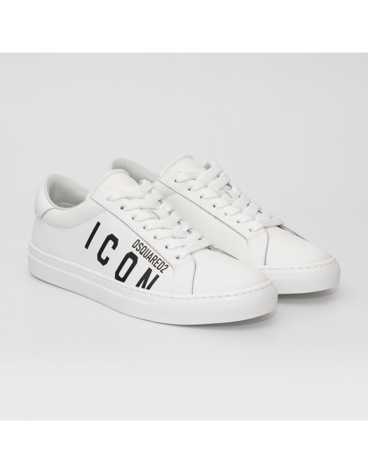 Sneakers DSQUARED2, Low-Top, Clean White, Icon Print - SNM0384015000011062