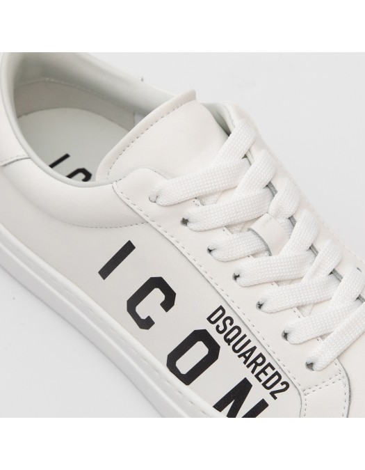 Sneakers DSQUARED2, Low-Top, Clean White, Icon Print - SNM0384015000011062