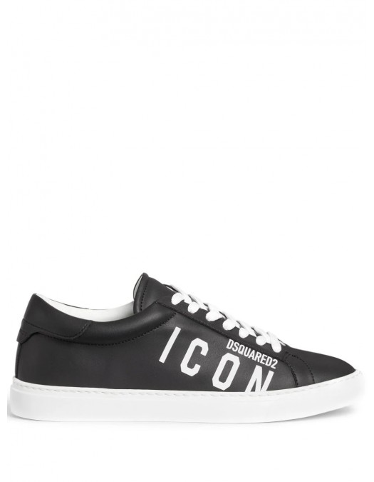 Sneakers DSQUARED2, Low-Top, Black, Icon Print - SNM0384015000012124