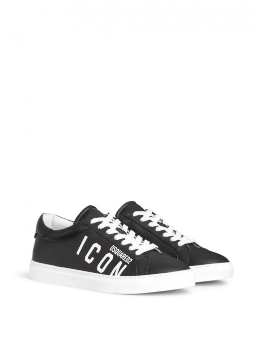 Sneakers DSQUARED2, Low-Top, Black, Icon Print - SNM0384015000012124