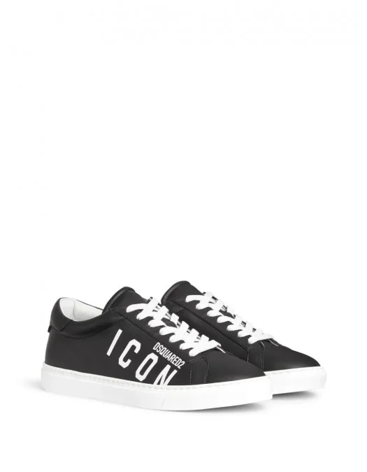 Sneakers DSQUARED2, Low-Top, Black, Icon Print - SNM0384015000012124 Sneakers DSQUARED2, Low-Top, Black, Icon Print - SNM0384015000012124