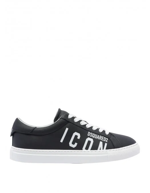 Sneakers DSQUARED2, Low-Top, Black, Icon Print - SNM0384015000012124 Sneakers DSQUARED2, Low-Top, Black, Icon Print - SNM0384015000012124