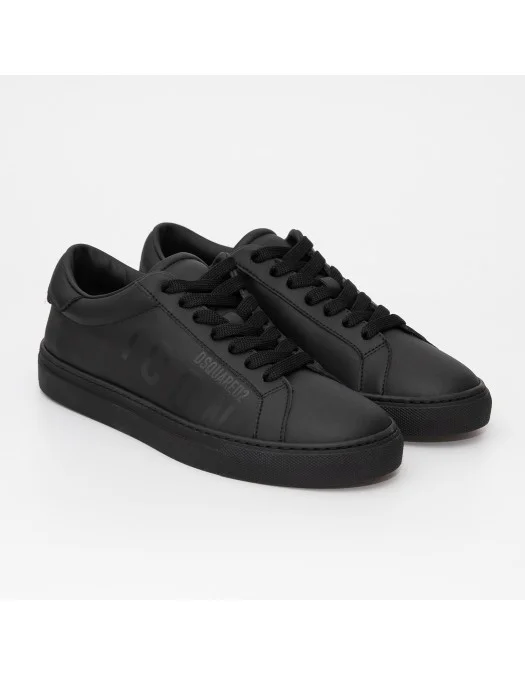 Sneakers DSQUARED2, Low-Top, Logo Print, Full Black - SNM038401500001M436 Sneakers DSQUARED2, Low-Top, Logo Print, Full Black - SNM038401500001M436