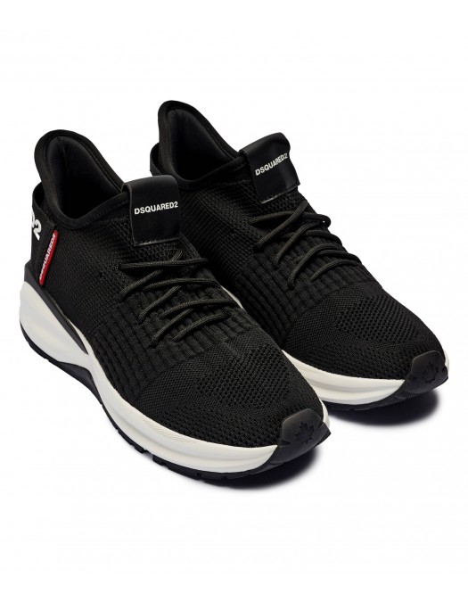 Sneakers DSQUARED2, Dash Design, White and Black - SNM038759207971M063 Sneakers DSQUARED2, Dash Design, White and Black - SNM038759207971M063