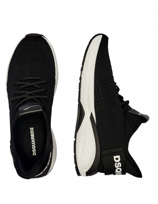 Sneakers DSQUARED2, Dash Design, White and Black - SNM038759207971M063 Sneakers DSQUARED2, Dash Design, White and Black - SNM038759207971M063