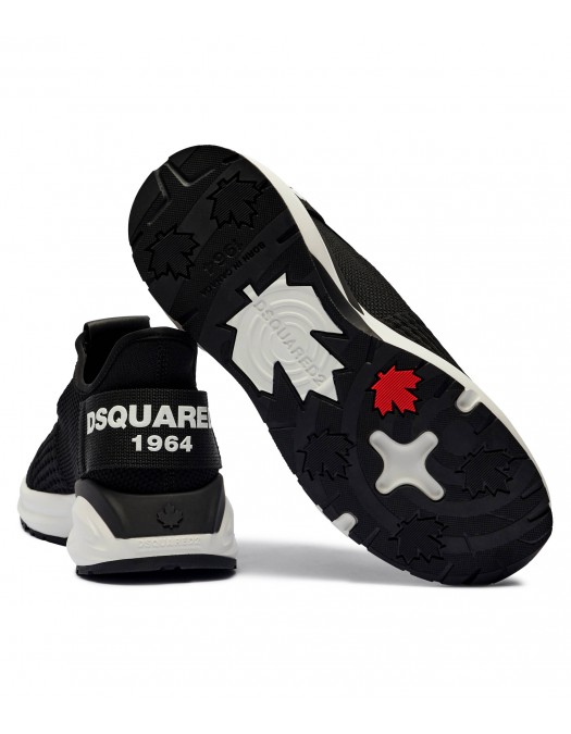 Sneakers DSQUARED2, Dash Design, White and Black - SNM038759207971M063 Sneakers DSQUARED2, Dash Design, White and Black - SNM038759207971M063