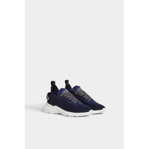 Sneakers DSQUARED2, Icon Fly Low Top, Navy Blue Sneakers DSQUARED2, Icon Fly Low Top, Navy Blue
