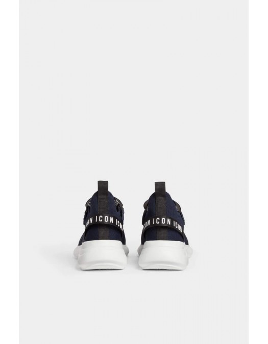 Sneakers DSQUARED2, Icon Fly Low Top, Navy Blue - SNM039659207989M2186