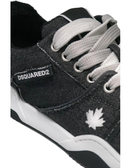 Sneakers DSQUARED2, Spiker, Vintage Denim, Low Top, Black - SNM0405101081912124