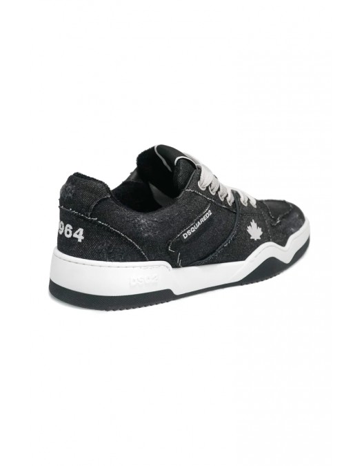 Sneakers DSQUARED2, Spiker, Vintage Denim, Low Top, Black - SNM0405101081912124