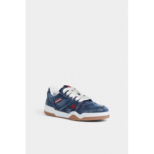 Sneakers DSQUARED2, Spiker, Vintage Denim, Low Top, Dark Blue Sneakers DSQUARED2, Spiker, Vintage Denim, Low Top, Dark Blue