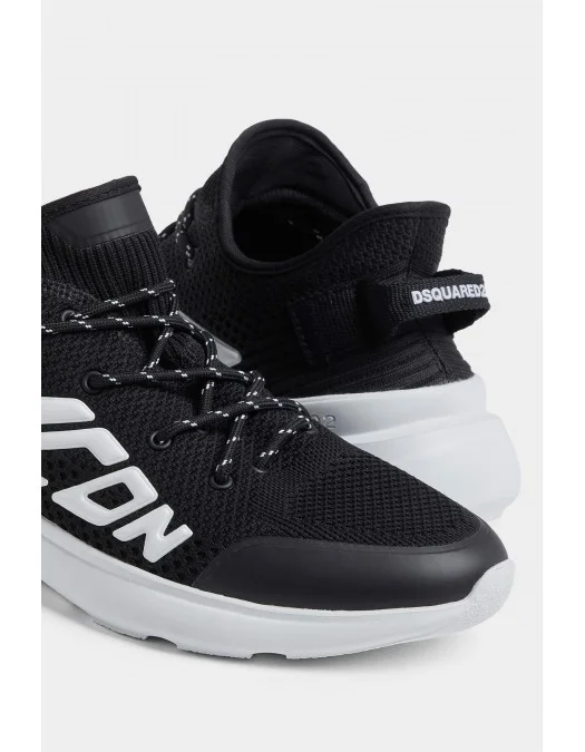 Sneakers DSQUARED2, Fly Design, Logo, Black - SNM041359204345M063 Sneakers DSQUARED2, Fly Design, Logo, Black - SNM041359204345M063
