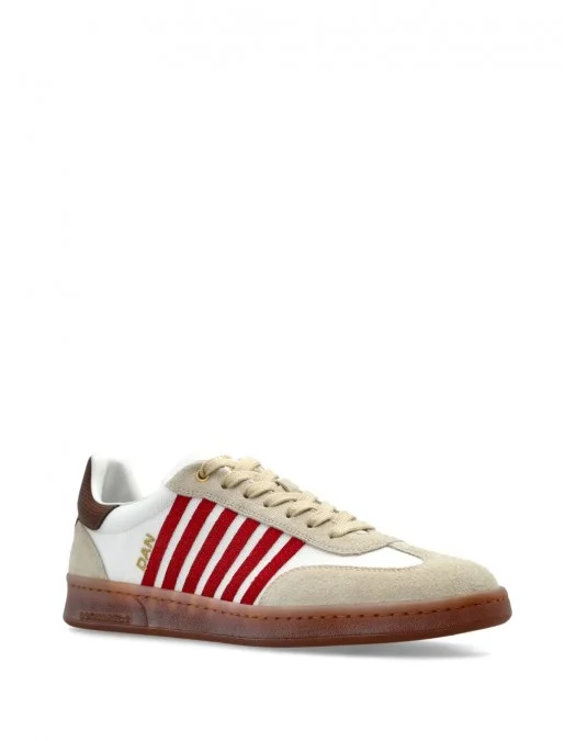 Sneakers DSQUARED2, Boxer Design, Red Details, White - SNM042616808283M4080 Sneakers DSQUARED2, Boxer Design, Red Details, White - SNM042616808283M4080