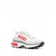 Sneakers DSQUARED2, Bubble Design, Red Details, White - SNM043823807426M1747