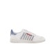 SNEAKERS DSQUARED2, Low-Top Leather Sneakers, Denim Insert - SNM044301508443M872