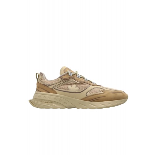 Sneakers DSQUARED2, beige "SPRINTER" sports shoes