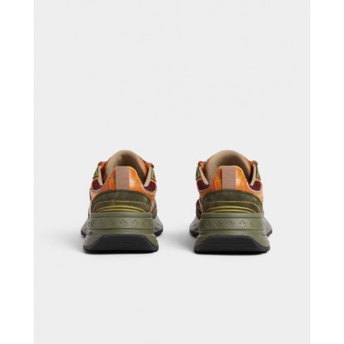 SNEAKERS DSQUARED2, Sprinter Sneakers, Kaki si Orange