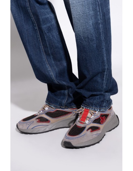 SNEAKERS DSQUARED2, Sprinter Sneakers, Red Multicolor - SNM044423808446M4182