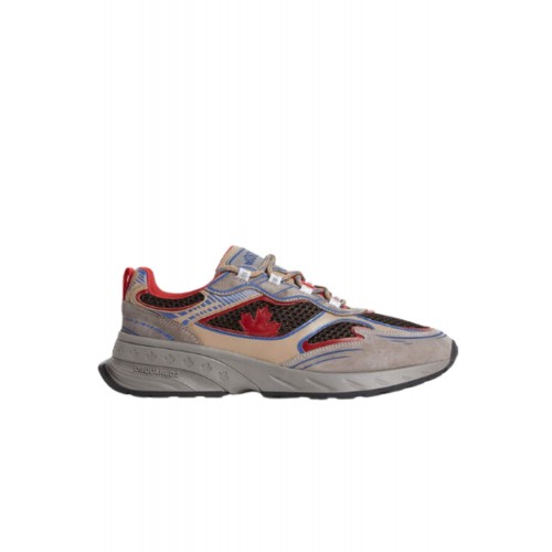 SNEAKERS DSQUARED2, Sprinter Sneakers, Red Multicolor  SNEAKERS DSQUARED2, Sprinter Sneakers, Red Multicolor