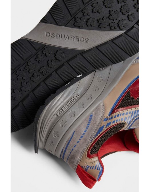 SNEAKERS DSQUARED2, Sprinter Sneakers, Red Multicolor - SNM044423808446M4182