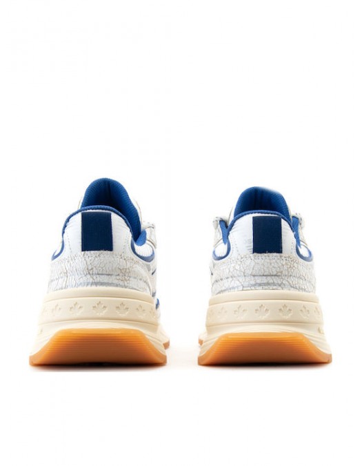 Sneakers DSQUARED2, Sprinter maple-detail sneakers, Alb si Albastru - SNM044443108445M4222