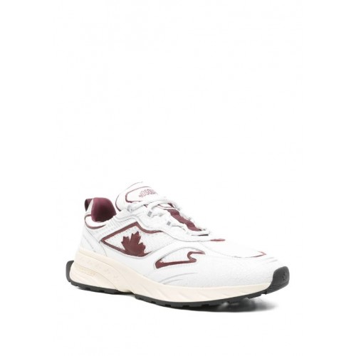 Sneakers DSQUARED2, Sprinter maple-detail sneakers, Alb si Rosu
