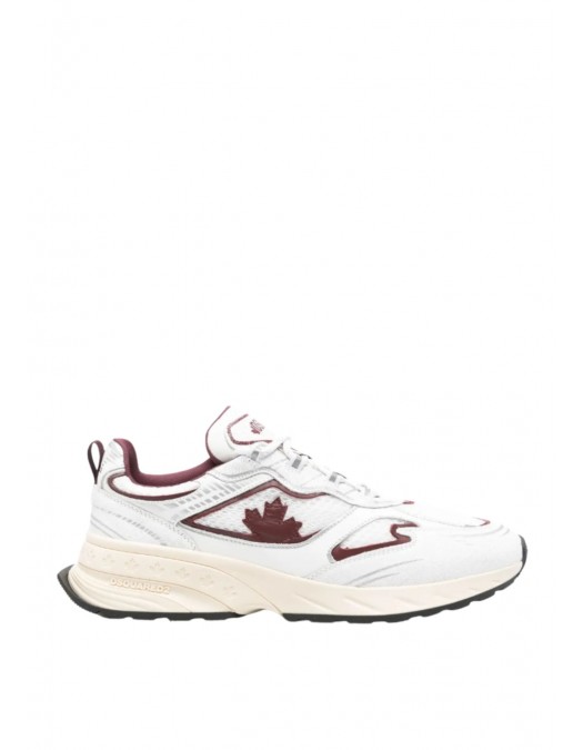 Sneakers DSQUARED2, Sprinter maple-detail sneakers, Alb si Rosu - SNM044443108445M4222
