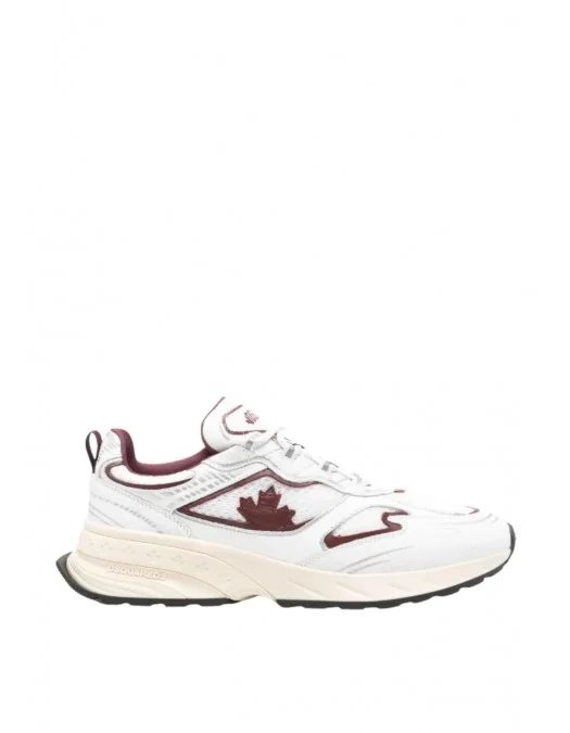 Sneakers DSQUARED2, Sprinter maple-detail sneakers, Alb si Rosu - SNM044443108445M4222