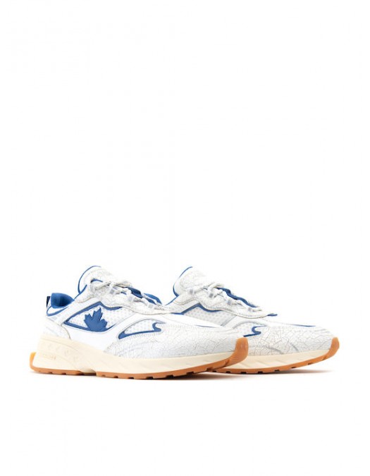 Sneakers DSQUARED2, Sprinter maple-detail sneakers, Alb si Albastru - SNM044443108445M4222