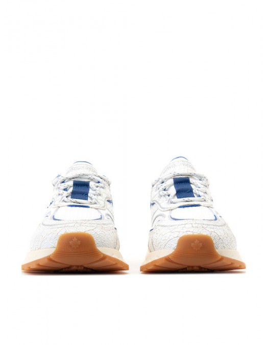 Sneakers DSQUARED2, Sprinter maple-detail sneakers, Alb si Albastru - SNM044443108445M4222