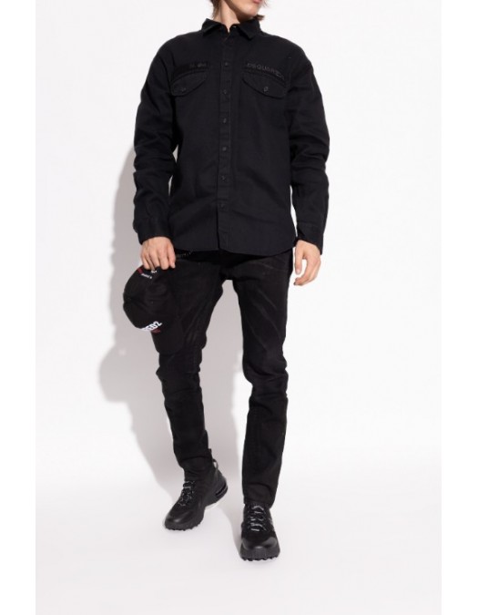 SNEAKERS DSQUARED2,Bubble Sneakers, Black - SNM044659208414M1484