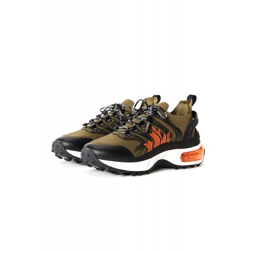 SNEAKERS DSQUARED2, Bubble, Sireturi logo, Kaki SNEAKERS DSQUARED2, Bubble, Sireturi logo, Kaki