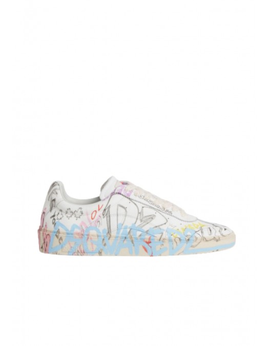 SNEAKERS DSQUARED2, Rider Sneakers, GRAFFITI Print - SNM045101504836M037