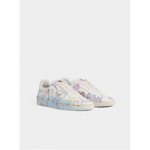 SNEAKERS DSQUARED2, Rider Sneakers, GRAFFITI Print