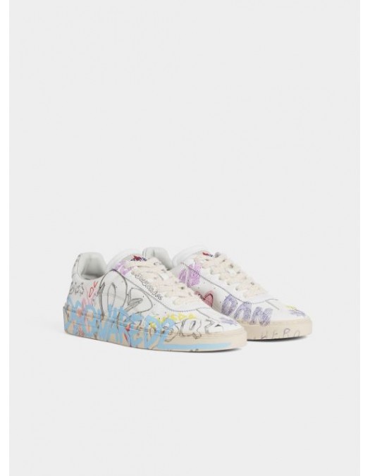 SNEAKERS DSQUARED2, Rider Sneakers, GRAFFITI Print - SNM045101504836M037