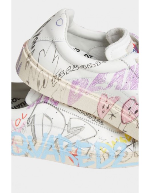 SNEAKERS DSQUARED2, Rider Sneakers, GRAFFITI Print - SNM045101504836M037