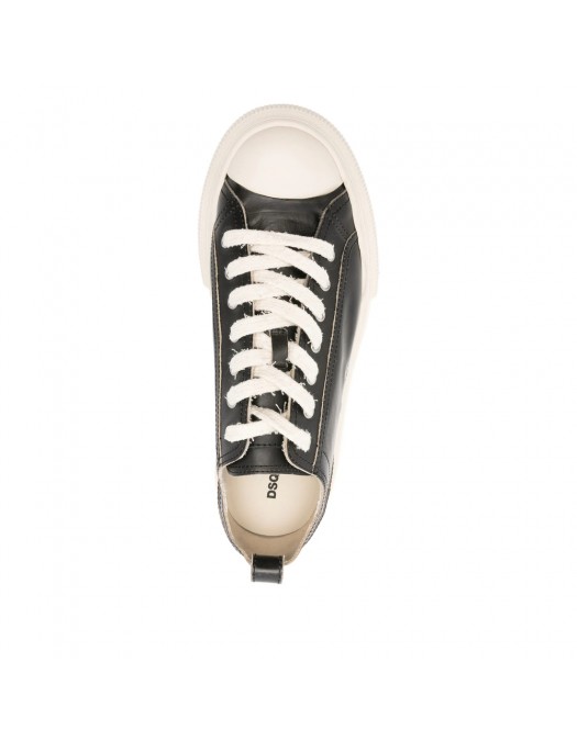 Sneakers DSQUARED2, Round-Toe Platform Lace-Up Vintage Sneakers, Dark - SNM0455115082962124 Sneakers DSQUARED2, Round-Toe Platform Lace-Up Vintage Sneakers, Dark - SNM0455115082962124