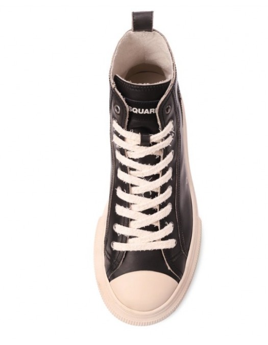 Sneakers DSQUARED2, Leather sneakers BERLIN, Dark