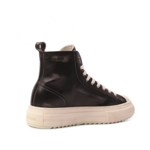 Sneakers DSQUARED2, Leather sneakers BERLIN, Dark