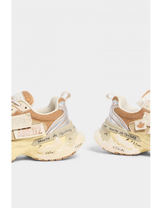 SNEAKERS DSQUARED2, Faster Sneakers, Beige - SNM046135508533M2960