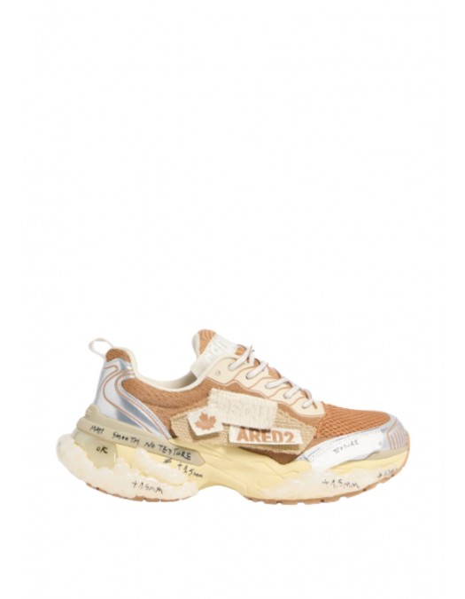 SNEAKERS DSQUARED2, Faster Sneakers, Beige - SNM046135508533M2960