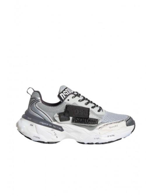 SNEAKERS DSQUARED2, Faster Sneakers, Metallic Grey - SNM046135508533M4200