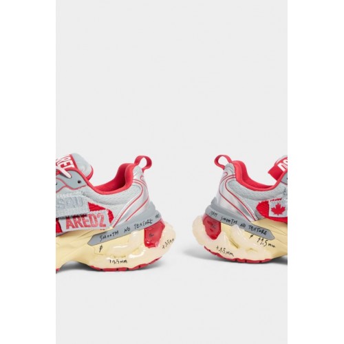 SNEAKERS DSQUARED2, Faster Sneakers, Rosu