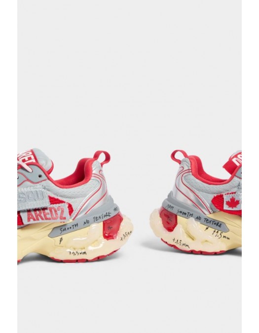 SNEAKERS DSQUARED2, Faster Sneakers, Rosu - SNM046135508533M819