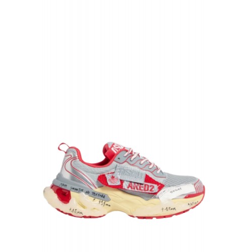 SNEAKERS DSQUARED2, Faster Sneakers, Rosu
