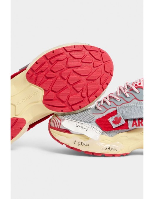 SNEAKERS DSQUARED2, Faster Sneakers, Rosu - SNM046135508533M819