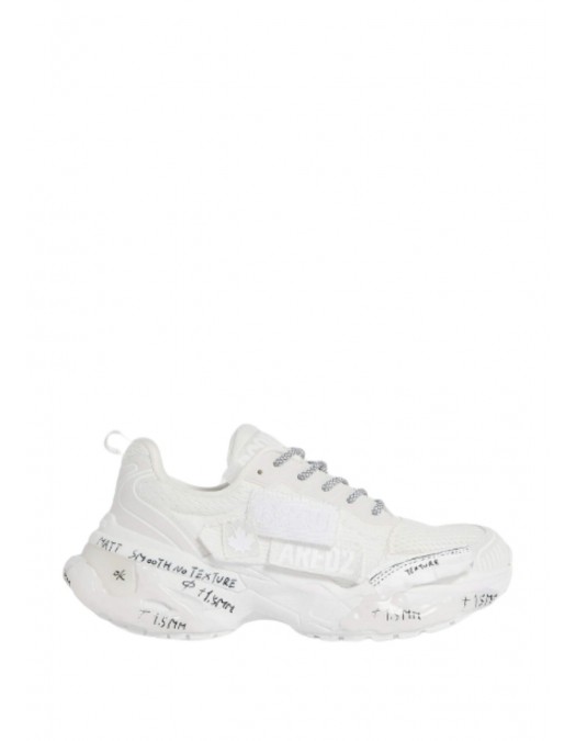 SNEAKERS DSQUARED2, Faster Sneakers, All White - SNM0461355087401062